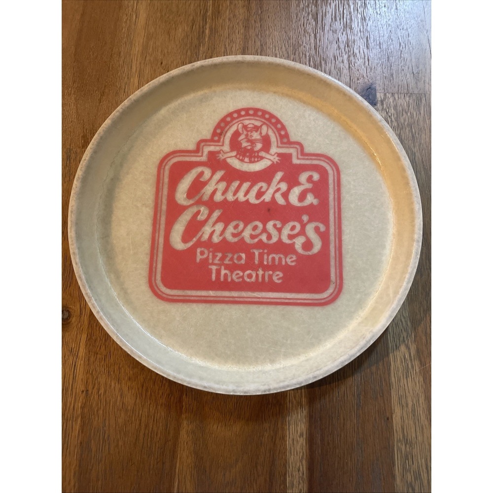 Vintage Chuck E Cheese Pizza Time Theatre 11" Restaurant Pie Plate